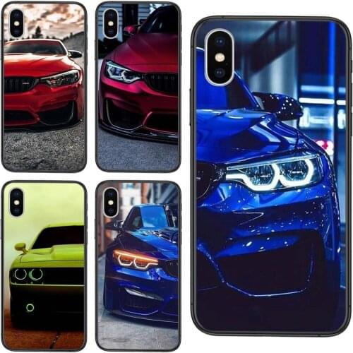 Discount Youth Black Bumper Art Shell Luxury Funda Fashion Blue Red Car For Galaxy Note 20 10 9 8 Ultra Samsung M51 M31 A7 A8