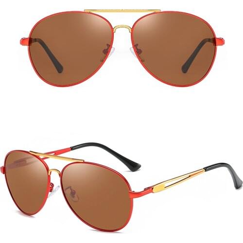 Yeckpowo Aluminum Mens Sunglasses Polarized Lens Brand Designer Temples Sun glasses UV400 Glasses Oculos de sol masculino