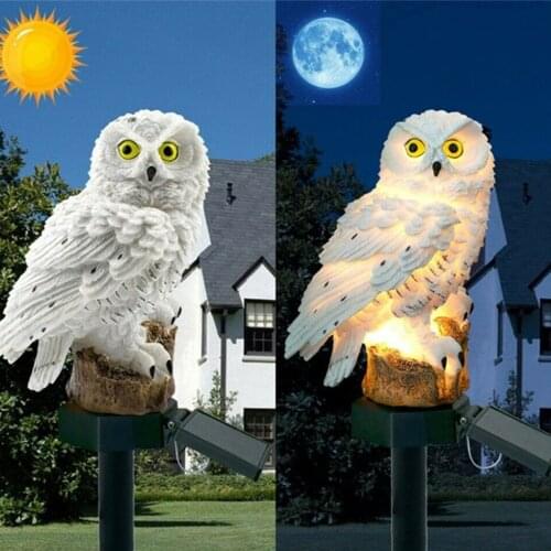 Owl Solar Light Solar Powered Garden LED Lights Animal Pixie Lawn Ornament Waterproof Solar Garden Lights Outdoor Solar Lamps