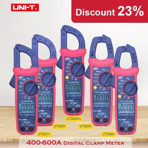 UNI-T Digital Clamp Meter 2000 count UT201 UT202 UT202A Mini Multimeter DC AC voltmeter AC Ammeter Ohmmeter Continuity Buzzer