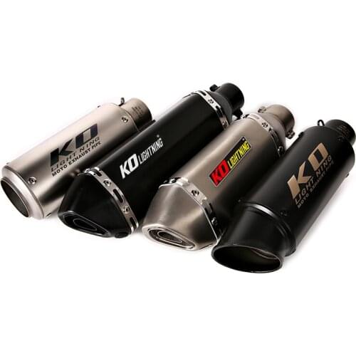 Universal 38-51 mm Motorcycle Exhaust Muffler Pipe Dirt Bike ATV Escape Removable DB Killer for CBR500R RC390 Z400 FZ6 GSR400