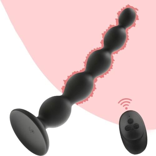 10 Frequency Wireless Remote Control Vibrating Anal Beads Butt Plug Vibrators For Adult Masturbator Sex Toys Couple Massager