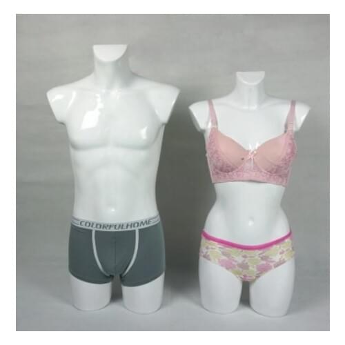 Best Quality Men and Women Underwear Mannequin Window Clothing Props FRP High-White False Model