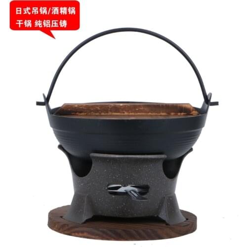 Japanese style Sukiyaki birthday pot east cooking one person small chafing dish solid alcohol stove household dry hot pot