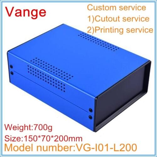 1pcs/lot power supply project box 150*70*200mm iron housing ABS plastic panels junction box enclosure for industrial control