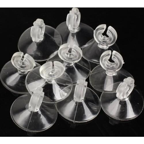 10pcs Aquarium Suction Cup Holder Fish Tank Sucker for 4/6mm Air Line Pipe Tube Wire Holder Aquarium Accessories
