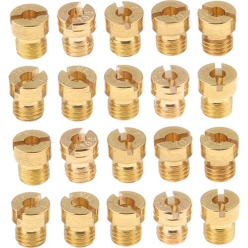 20pcs M5 8mm Carburetor Main Jet Kit For Keihin PWK FCR OKO KOSO 108-124