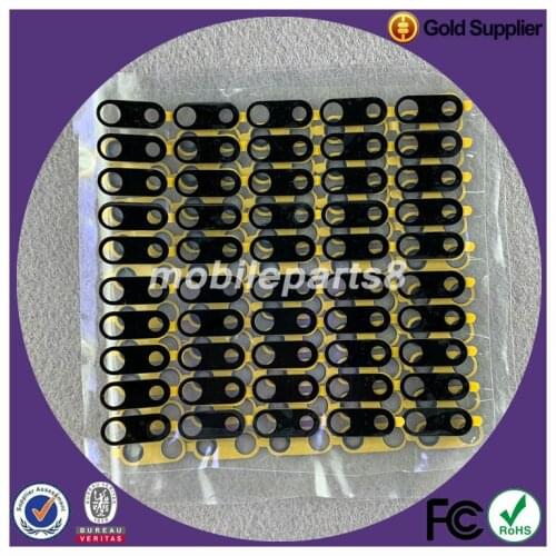 50pcs/lot Back Housing camera Glass lens Cover with 3M Adhesive Tape for iPhone 7 plus 8 plus camera glass lens
