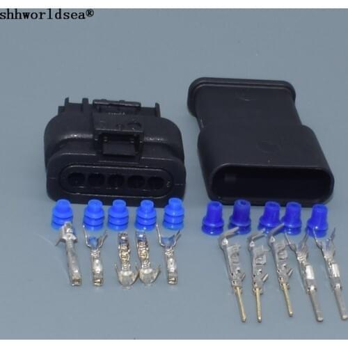 Shhworldsea auto 5pin male female 1.2mm car waterproof Connectors for VW BMW 872-860-541 872 860 541