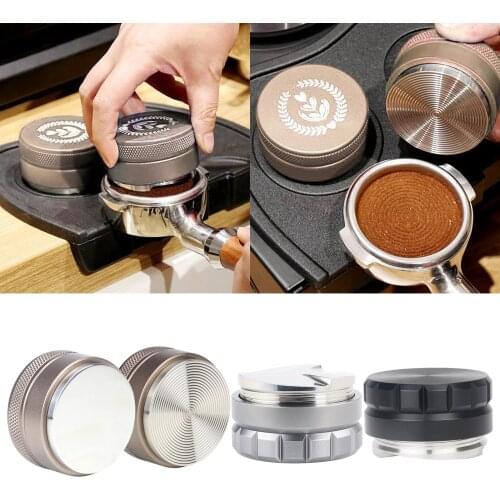 58mm Barista Coffee Distributor Espresso Tamper Stainless for Office Home