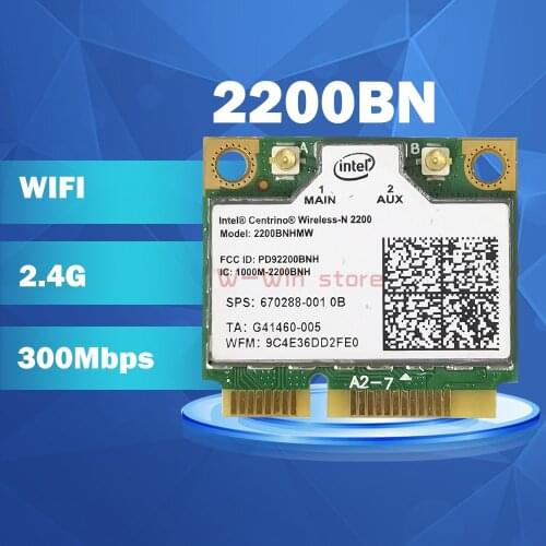 Wireless N-2200 2200BN 2200BNHMW Half Mini PCI-e 300Mbps Wireless Wifi Wlan Card SPS:670288-001 for HP laptop