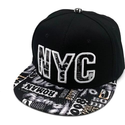 2019 Embroidery letter NYC baseball caps Graffiti women men hip hop snapback caps youth flat brim gorras outdoor hats