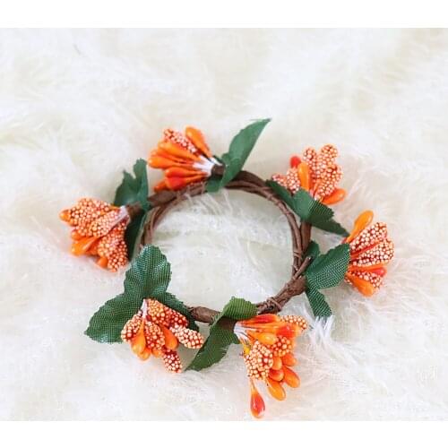 Decor Hanging Pendant Simulation Garland Artificial Wreath Wall Decoration Christmas Door Ornament New Cloth Fashion Candle Ring