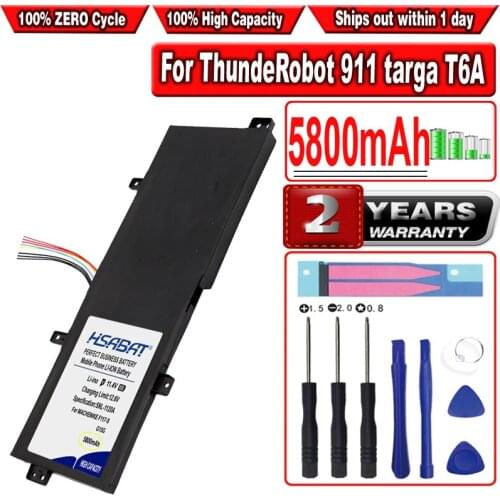 HSABAT 5800mAh G15G Battery for ThundeRobot 911 targa T6A T6C T5TB T6D For GIGABYTE SabrePro 15-W8 For MACHENIKE F117-S