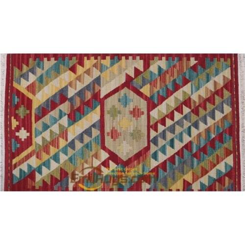 Kilim pure handmade wool woven carpets mattress MULAN 2x3.5 15-17gc131kliyg30