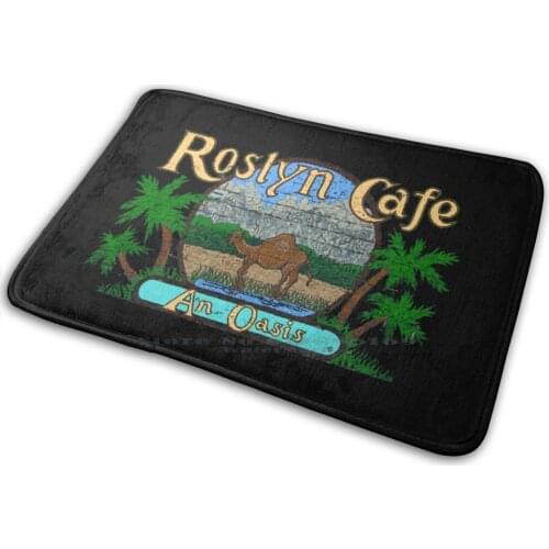Roslyn Café , Cicely , Alaska Mat Rug Carpet Anti-Slip Bedroom Entrance Door Mat Roslyn Coffee Cicely Alaska Northern Exposure