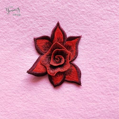 Beautiful Embroidery rose Flower Lace Neckline Fabric accessory DIY Collar Sewing Craft Decorate Dress Supplies 1PCS sell YL916