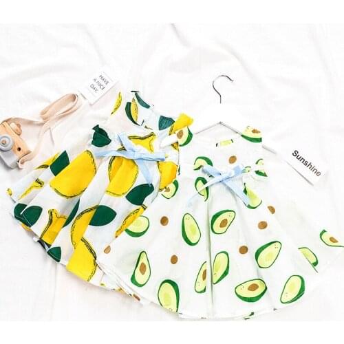 Simple Style Summer Childrens Dress Cotton and Linen Breathable A-line Dress Girls Foreign Style Girls Wear Super Fairy Dresses