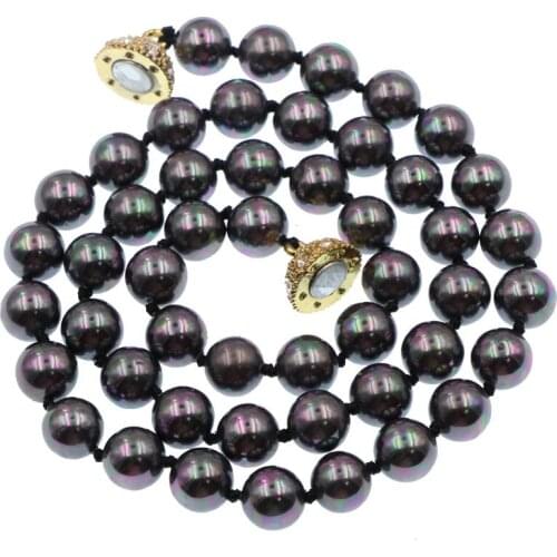 Trendy Fashion Short Chain Necklace South Sea Shell Pearl Round Beads Choker Necklaces Female Party Wedding Gift Jewelry B115