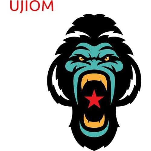 UJIOM Gorilla Wall Sticker Home Modern Decoration Fashion Child Bedroom Waterproof Wallpaper Cupboard Stickers Room Decor Decals