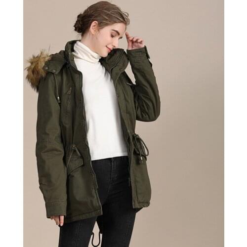 2021 new Autumn and winter womens coat with a hood casual wear quality fashion winter parka brand clothing