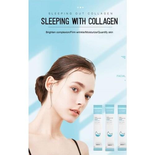 1Pcs LAVDIK Good Night Frozen Film Collagen Disposable Firm Skin Moisturizing Shrink Pore Sleeping Mask Firming Sleep-free TSLM1