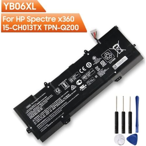 Original Replacement Battery YB06XL HSTNN-DB8H For HP Spectre x360 15-CH013TX TPN-Q200 HSTNN-DB8H YB06084XL Rechargable Battery