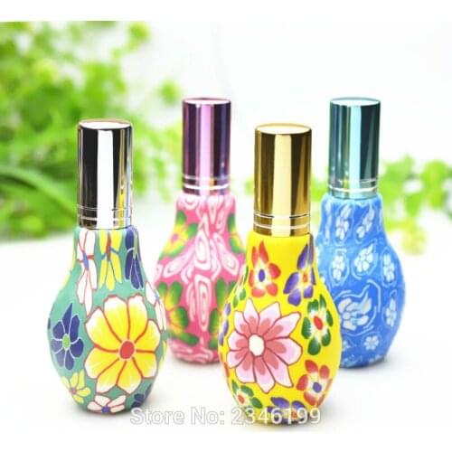 20ML 35pcs/lot Portable Polyer Clay Empty Perfume Bottle, Refillable Atomizer/Spray Ferfume Container, Fimo Pendant Decoration