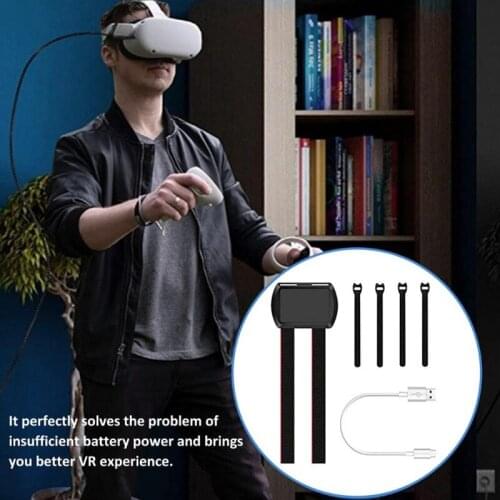 Adjustable Band Power Bank Fix Strap Compatible with Quest 2 Band Head Strap Lightweigt Increase Supporting