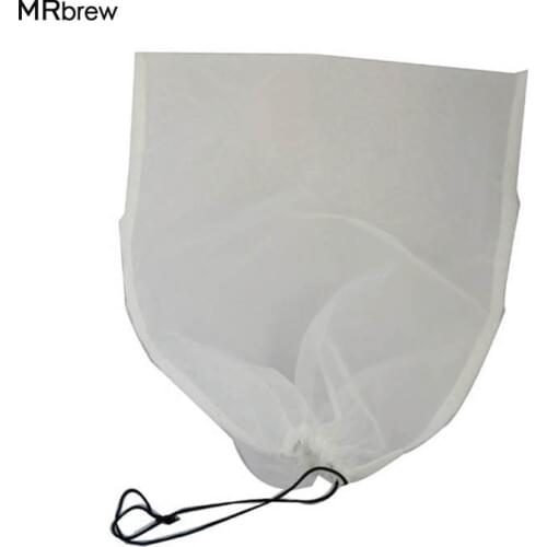 2pcs/lot 120 mesh Reusable Food Nut Milk Tea Fruit Juice Brew Wine Nylon Mesh Filter Bag 34x28cm