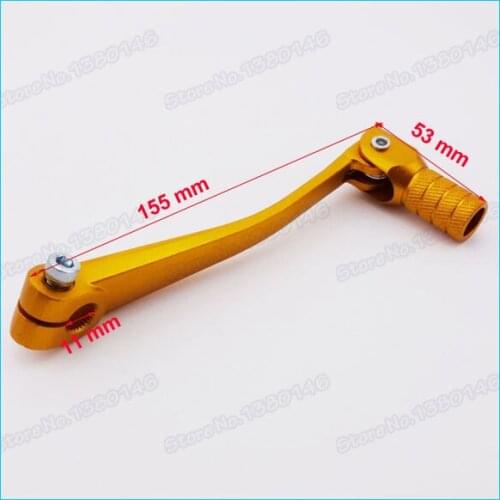 Golden Aluminum Folding Gear Shifter Shift Lever For 50cc 110cc 125cc 140cc Pit Dirt Bike Atv Quad Motorcycle