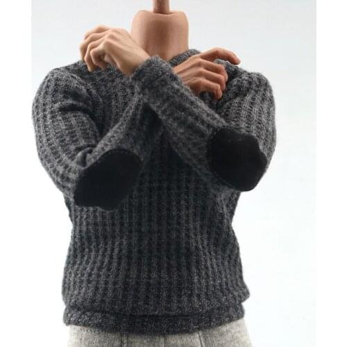 1/6 scale soldier mens handsome warm sweater clothes model mens trend clothes decoration suitable for removable models