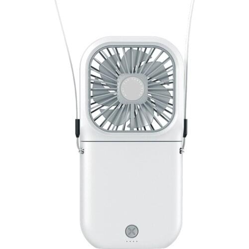 1PC Folding Hanging Neck Cooling Fan Mini Air Conditioner Cooler Cooling Fans Quiet Fans Portable USB Charging For Outdoor Sport