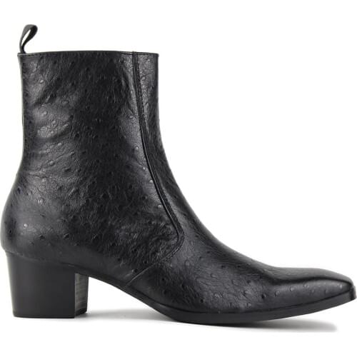 2020 Fashion Handmade Mens Boots Motorcycle Ankle Zipper Boots Chelsea designer Boots Calfskin Genuine Leather Shoes footwear