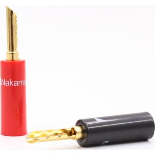 4pcs 24K Gold Plated Nakamichi Speaker banana plug ,connector for DIY speaker cable