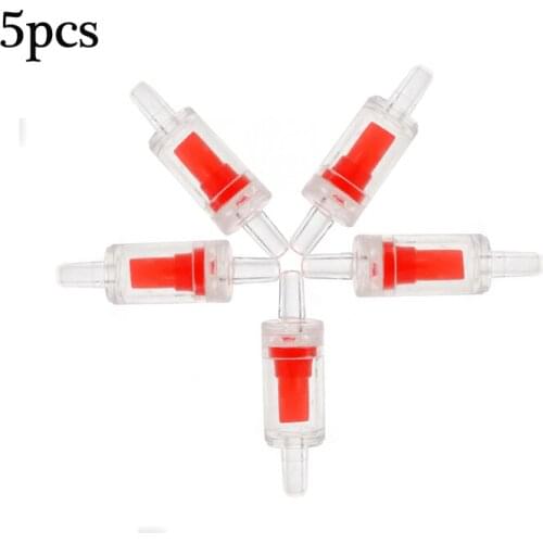5pcs/Set One Way Non-Return Check Valves Fish Tank Aquarium Air Pump Air Line Co2 System Diffuser Water Tools Function