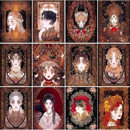 Diy 5d Full Diamond Painting Embroidery Character Square Round Drill Cartoon Princess Baron Mosaic Furniture Decoration Hobby