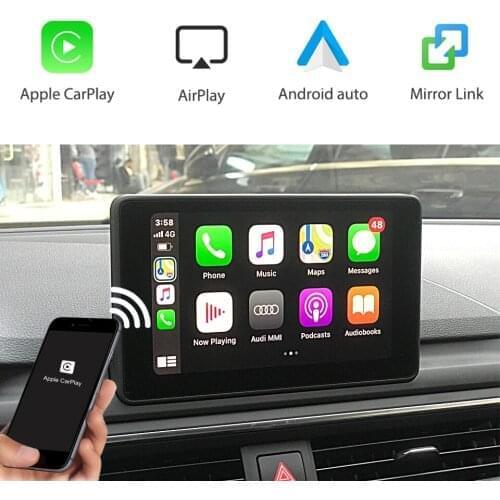WIFI IOS CarPlay Android Auto Module For AUDI A1 A3 A4 A5 A6 A7 A8 Q2 Q3 Q5 Q7 B8 B9 MMI MIB NON-MMI Rear Camera Integration