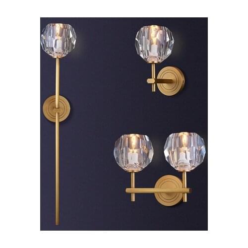 Loft nicho de parede crystal aisle corridor living room luminaria de parede monkey lamp