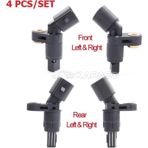 4pcs Front Rear Left Right ABS Wheel Speed Sensor 1J0927803 1J0927804 1H0927807 1H0927808 for VW Audi Seat Skoda MK4 Golf A3 TT