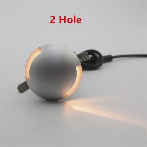6pcs High Quality Aluminum LED Inground Light 3W IP67 LED Underground Spotlight DC12V/24V Warm Cool White For Floor Deck Stairs