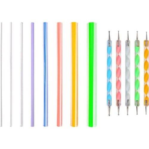 Mandala Dotting Tools Set for Painting Rocks,Painting Rocks Dot Kit,Acrylic Stick,Point Drill Tool,Stencil DIY Wall Art