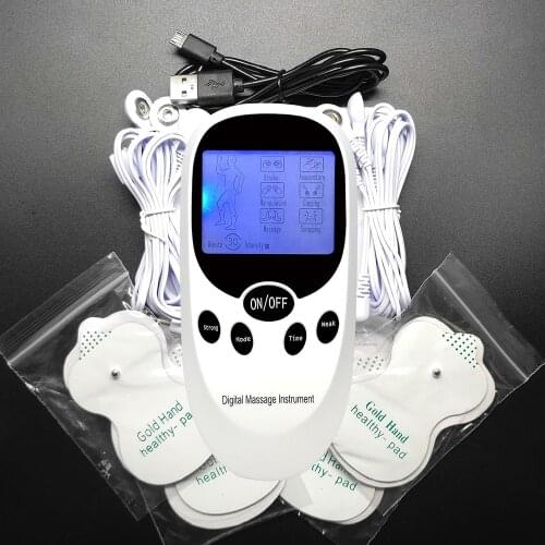 6 Modes Tens Massager Electric EMS Muscle Stimulator Body Acupuncture Therapy Massager Pain Relief Tool Health Care Machine NEW
