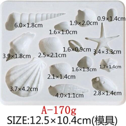New marine series fondant mold Silicone mold DIY chocolate baking tool Ocean cake decoration mold WMJ-915