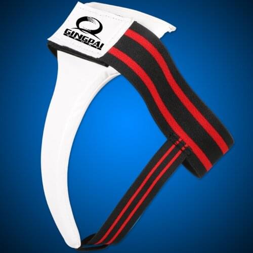 New Adult Male Female PU Leather TKD Groin Guard Protector Crotch Protective Guard Jockstrap Supporter Athletic Cup Protection