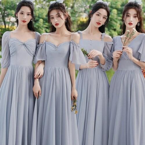 Bridesmaids Dresses Vintage Half Strapless Pearls Pleat Off The Shoulder Illusion Jersey Luxury Women Wedding Party Gown E414