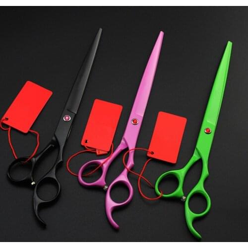 Professional Upscale 440c 8 inch dog grooming hair scissors Pet scissor clipper Cutting shears cat Barber Hairdressing Scissors