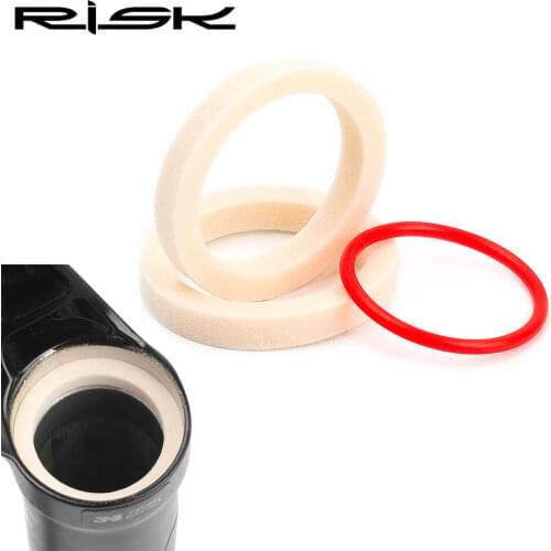 RISK Bicycle Sponge Ring Oil Sealed Foam Bike Front Fork For Fox Rockshox Manitou 2PCS Sponges Itinerary 0-ring Riding Accessory