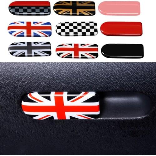 Car Interior Storage Box Handle Trim Sticker for BMW MINI F54 F55 F56 F57 F60 Cooper ClubmanCo-pilot Handle Cover Accessories