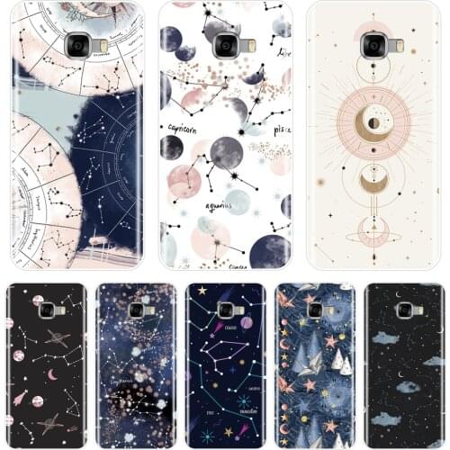 TPU Back Cover For Samsung Galaxy C5 C7 C8 Soft Silicone Art Star Space Constellation Phone Case For Samsung Galaxy C5 C7 C9 Pro
